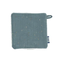 Makeup Remover Cotton Gaze Pois Or Bleu Gris