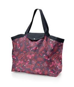 Tote Bag With A Zip Purple D'amour