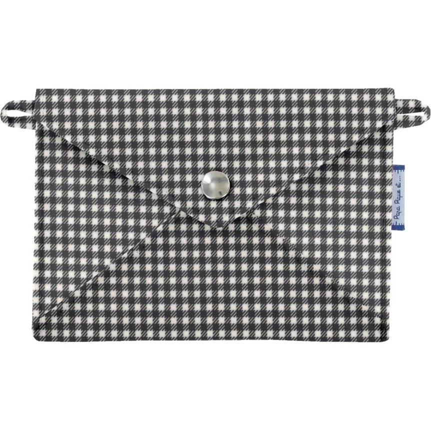 Little Envelope Clutch Vichy Noir 1 Little Envelope Clutch Vichy Noir
