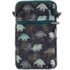 Quilted Phone Pocket Jurassic Dino Marine