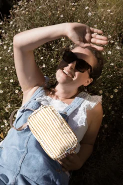 Belt Bag Rayé Or Blanc -Chic Bags Soldes fccbfe1ba9f000f0cc570b965fac