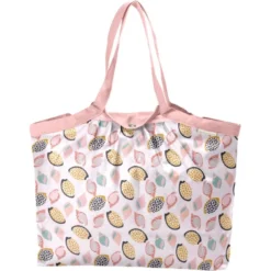 Pleated Tote Bag - Medium Size Coquillages Et Crustacés